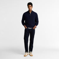 Ronson Tartan Trim Half Zip Sweater
