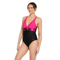 Inferno Panel Crossback Swimsuit Womens