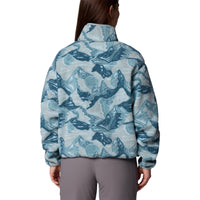 Women's Helvetia II Cropped Sherpa 1/2 Snap Printed Fleece
