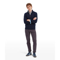 Lewis Lambswool 1/4 Zip Jumper