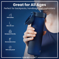 Recyclon Water Bottle with Straw (500ml)