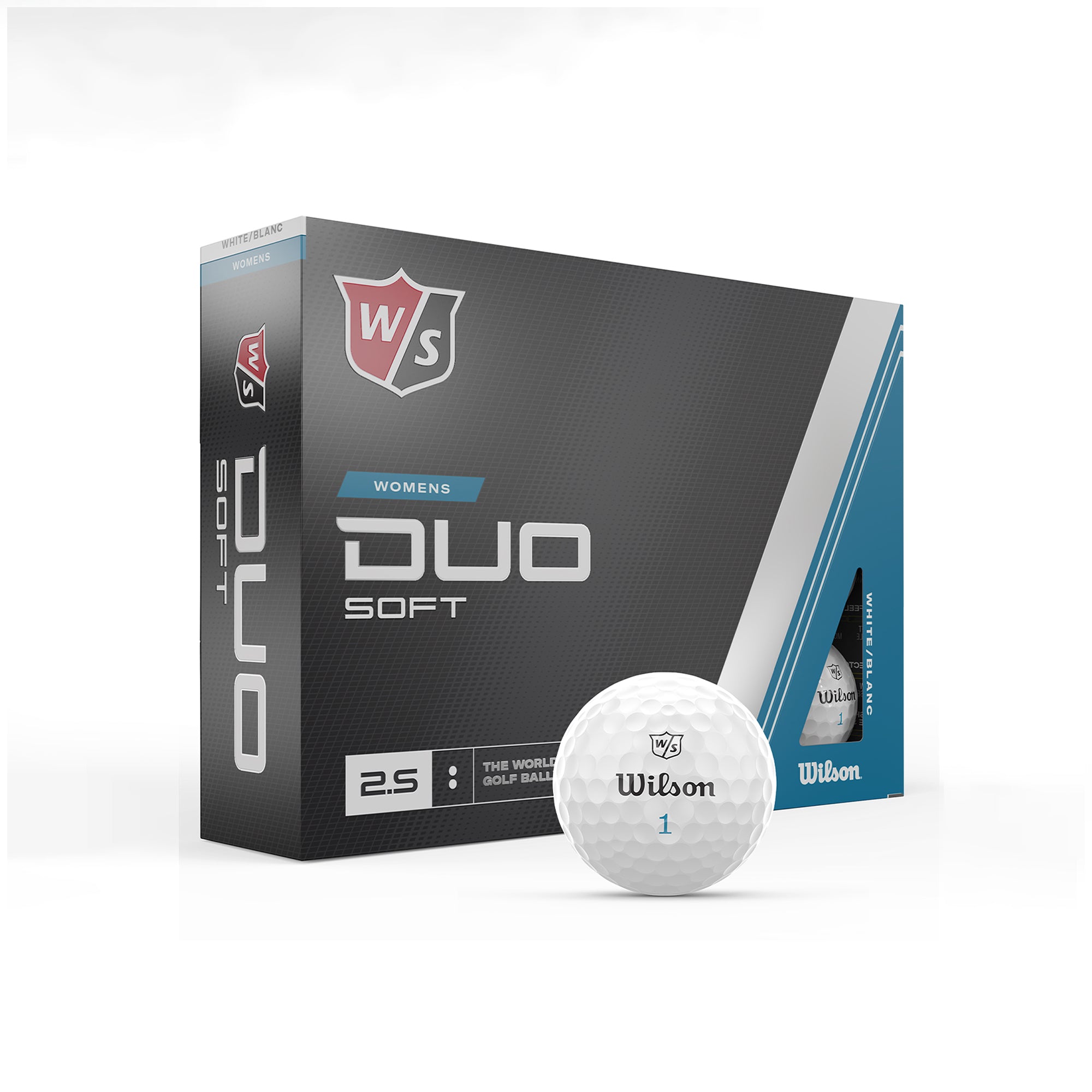 Wilson Women's Duo Soft White Golf Balls (12 Pack) Greaves Sports