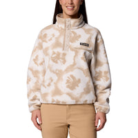 Women's Helvetia II Cropped Sherpa 1/2 Snap Printed Fleece