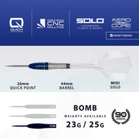 Geo 03 Bomb 90% Quick Point Darts - Steel Tip Darts