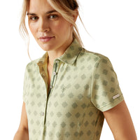 Motif Short Sleeve Polo Shirt Womens