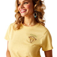 Cow Sunset Short Sleeve Tee Shirt Womens