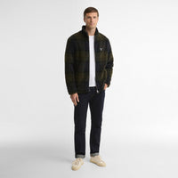 Tartan Fleece Zip Through Sweatshirt