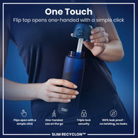 Recyclon Water Bottle with Straw (500ml)