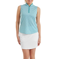Zip Front Printed Tank Womens