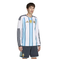 Argentina 26 Home Authentic L/S Football Shirt