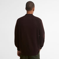 Ronson Tartan Trim Half Zip Sweater