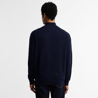 Ronson Tartan Trim Half Zip Sweater