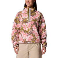 Women's Helvetia II Cropped Sherpa 1/2 Snap Printed Fleece