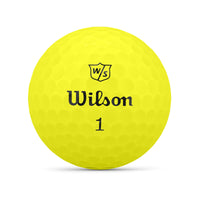 Wilson Duo soft golf ball in yellow.