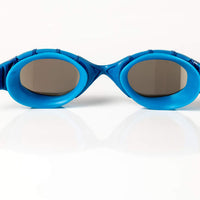 Zoggs predator flex titanium adult swimming goggles in blue