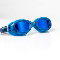Zoggs predator flex titanium adult swimming goggles in blue