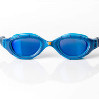 Zoggs predator flex titanium adult swimming goggles in blue
