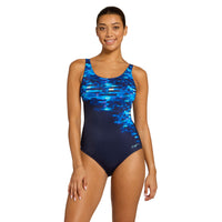 Drone Adjustable Scoopback Swimsuit Womens