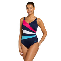 Flashdrive Wrap Panel Classicback Swimsuit Womens