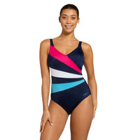 Flashdrive Wrap Panel Classicback Swimsuit Womens