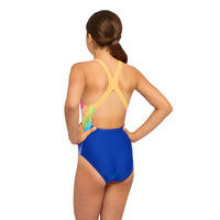 Rainbow Ripple Flyback Junior Swimsuit