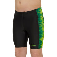 Pipeline Green Panelled Mid Jammer Junior Swimming Shorts