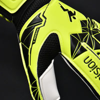 PrecisionGK Jnr Fusion X Flat Cut Essential Gloves in Yellow
