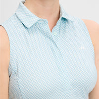 Dena Print Sleeveless Golf Top Womens