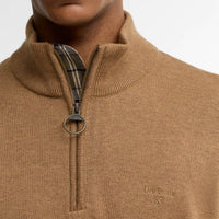 Cotton Half Zip Knitted Jumper