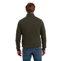 Calton Cotton Cashmere Cable 1/4 Zip Jumper