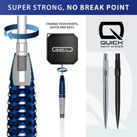 Geo 02 Torpedo 90% Quick Point Darts - Steel Tip Darts