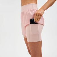 2 in 1 Functional Rip Stop Running Shorts Women's