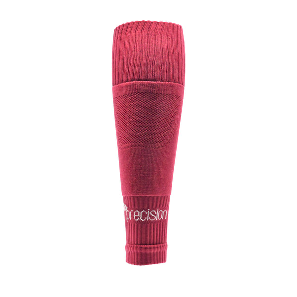 Precision Training Plain Pro Footless Sleeve Socks Maroon