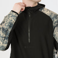 Deaglan Printed Half Zip Jacket