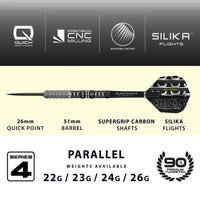 Chizzy 90% Series 4 Quick Point Darts - Steel Tip Darts