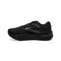 Brooks Ghost max running shoe in black.