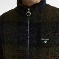 Tartan Fleece Zip Through Sweatshirt
