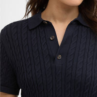 Hartland Knitted Polo Shirt Womens
