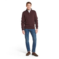 Lewis Lambswool 1/4 Zip Jumper