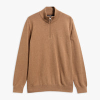 Cotton Half Zip Knitted Jumper
