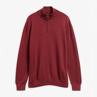Cotton Half Zip Knitted Jumper