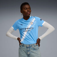 Man City 25/26 Home Football Shirt Womens