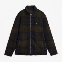 Tartan Fleece Zip Through Sweatshirt