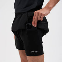 2 in 1 Functional Rip Stop Running Shorts