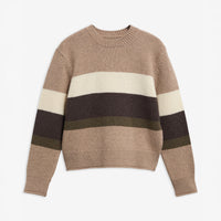 Wrenwood Striped Wool Crewn Neck Jumper - Women's