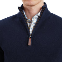 Lewis Lambswool 1/4 Zip Jumper