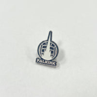 Falkirk Crest Pin Badge (White/Navy)