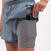 2 in 1 Functional Rip Stop Running Shorts