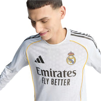 Real Madrid 25/26 Home L/S Authentic Football Shirt