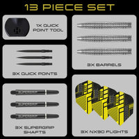 NX90 Tapered 90% Tungsten - Quick Point Darts